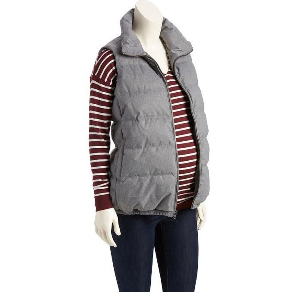 New Maternity Quilted Outerwear Vest